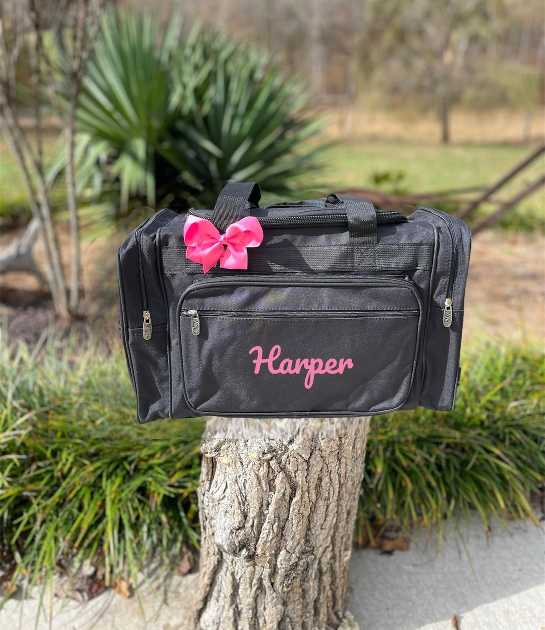 【GRAVER】23SS★ Base Ball Black Logo Embroidery Duffle Bag Embroidered Duffel Bag – Obstacle Illusion