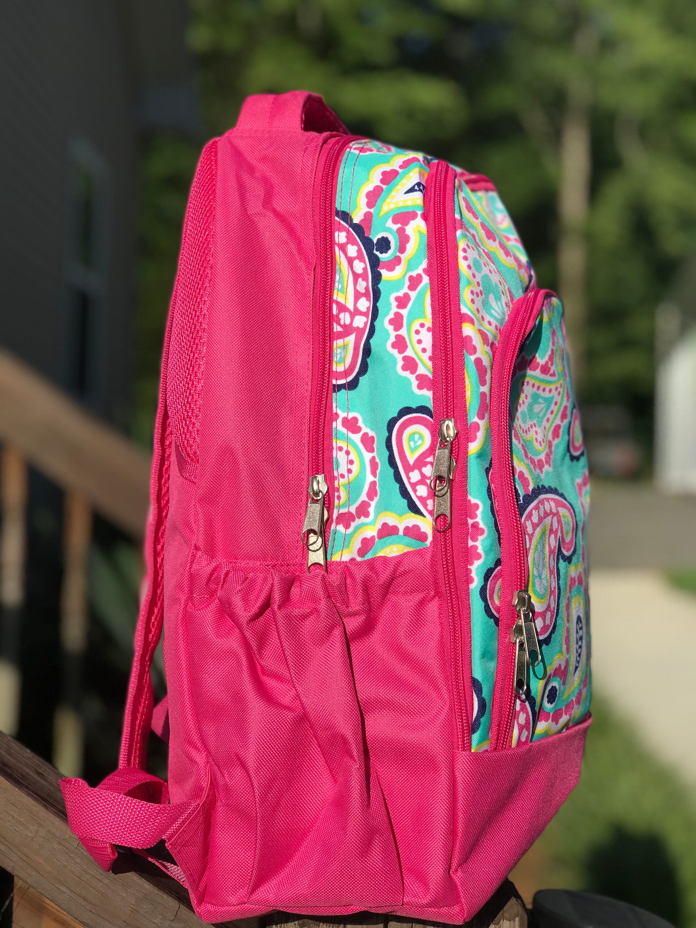 Girls Paisley Book Bag Personalized Backpack for Girls - Etsy