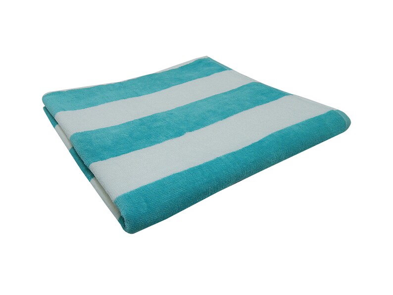 Cabana Stripe Beach Towel Light Blue 28 x 60l Etsy
