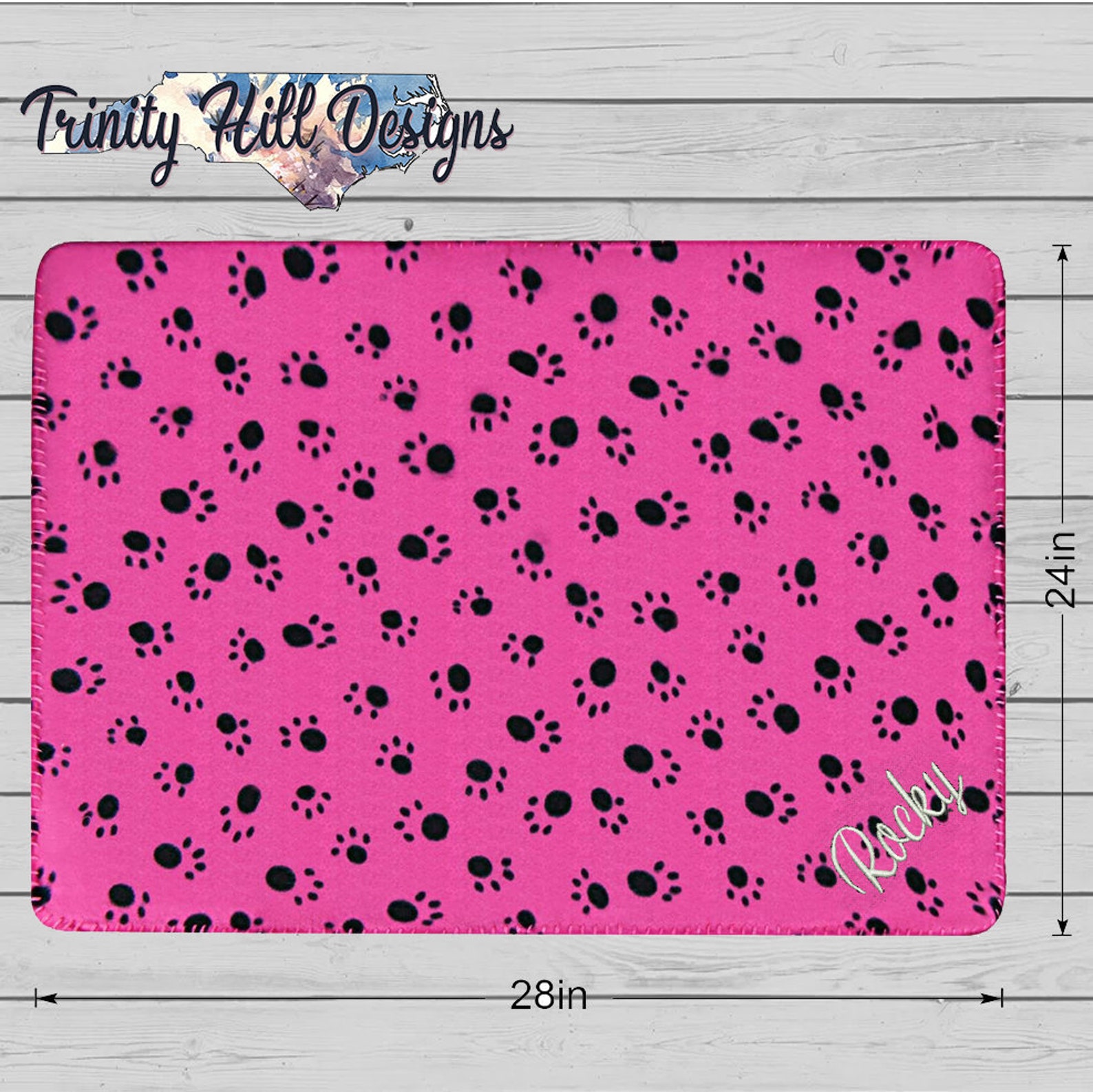 Personalized Puppy or Kitten Blanket Embroidered Pet Gift Etsy