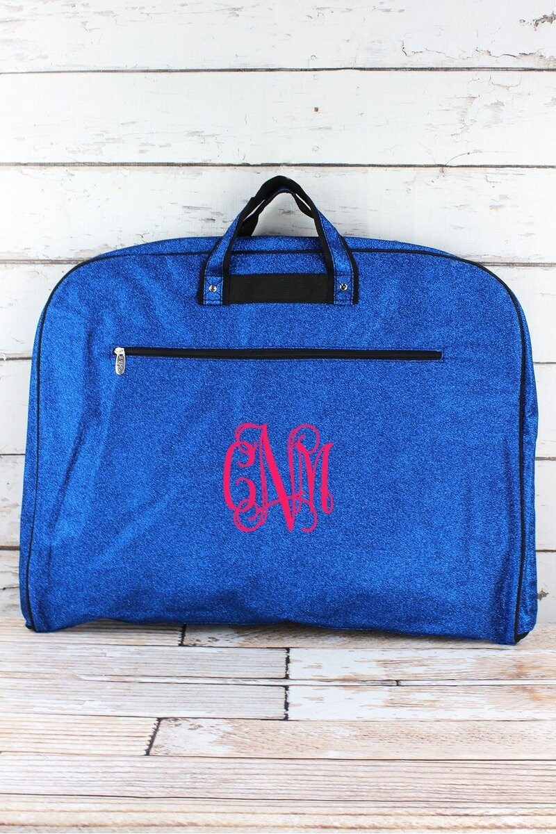 glitter garment bag