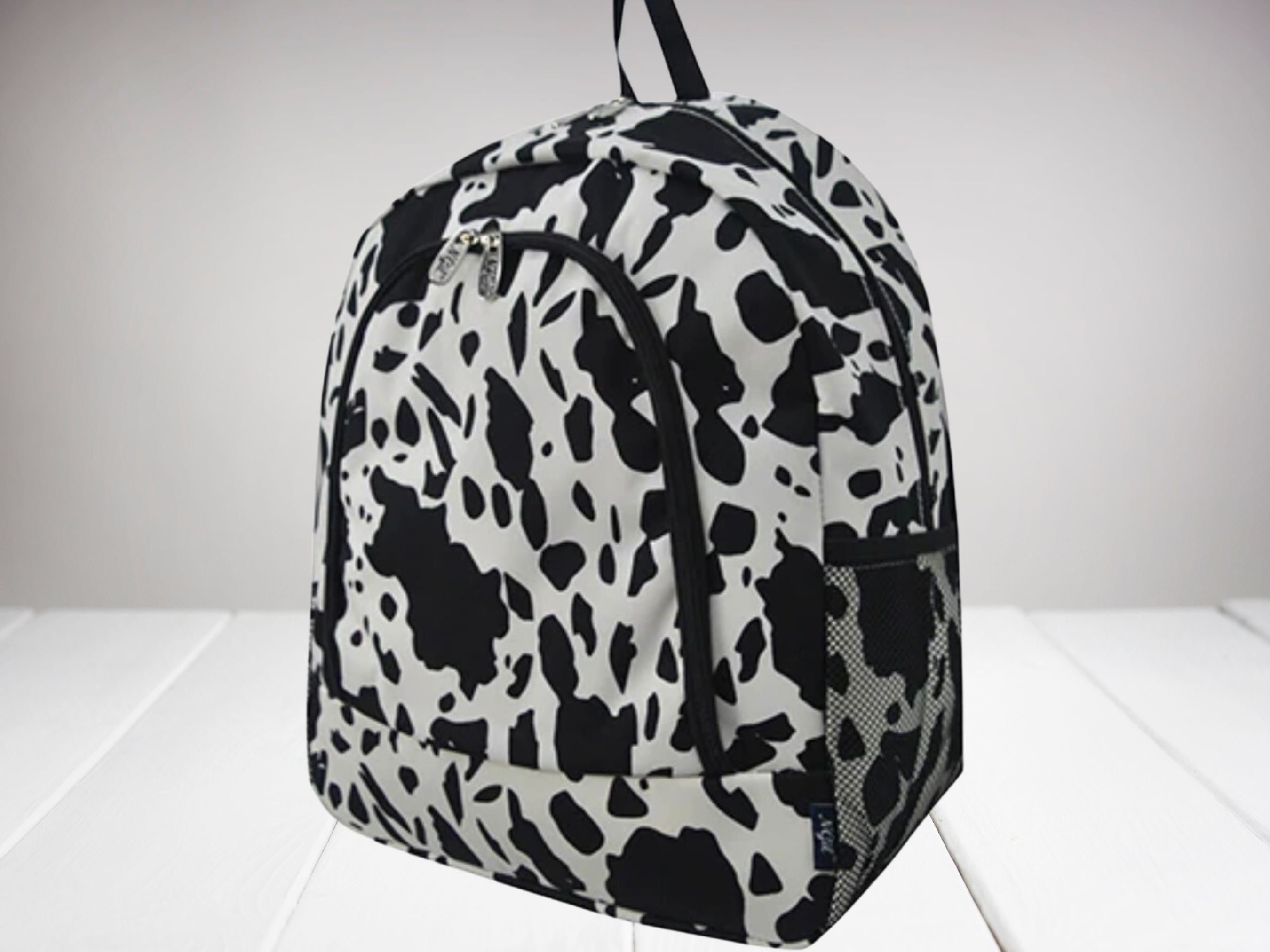 Personalized Cow Print Backpack, Country Bookbag, Farm Backpack, Cute ...