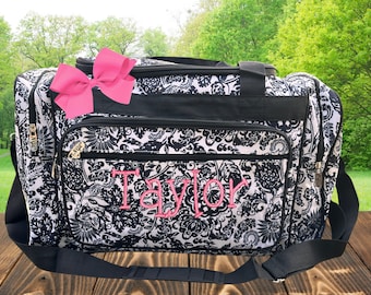 Personalized Duffle Bag, Ballet bag, Dance Bag, Cheer Bag, Duffle Bag with Monogram, Gymnastics, Team Bags, School, Overnight, gifts for her