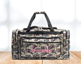 Duffle Bag, Gifts for Girls, Girl Bag, Western bag, Cowboy Hat, gifts for her, overnight bag, travel bag, Large Duffle, Rodeo Bag, girlie