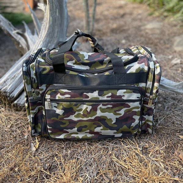 Camo Duffle Bag Etsy