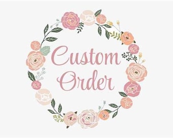 Custom Order - 8 Black Glitter Personalized Duffle Bags