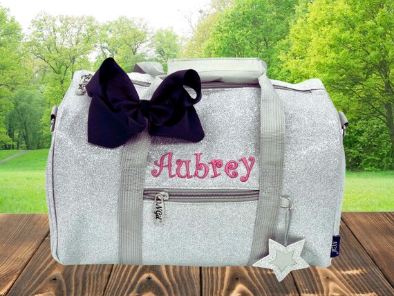 Dance Bag Silver Mini Bag Personalized Dance Bags for Girls