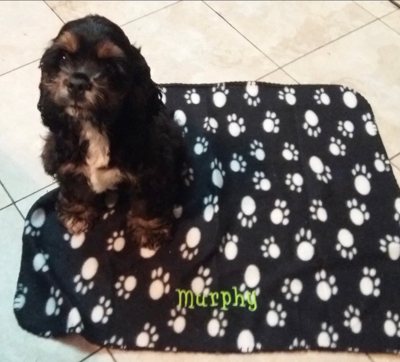 Personalized Puppy or Kitten Blanket Embroidered Pet Gift Etsy