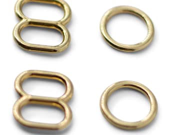 Swimwear Strap Adjusters | Gold | Chlorine & Salt Water Safe