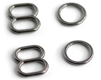 Swimwear Strap Adjusters | Silver | Chlorine & Salt Water Safe
