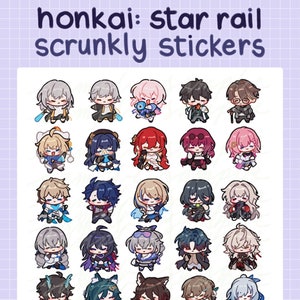 honkai: star rail scrunkly stickers
