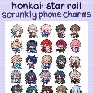 honkai star rail scrunkly phone charms