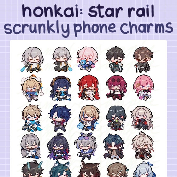 honkai star rail scrunkly phone charms