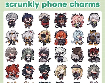 zenless zone zero scrunkly phone charms (all characters up to version 2.7!)