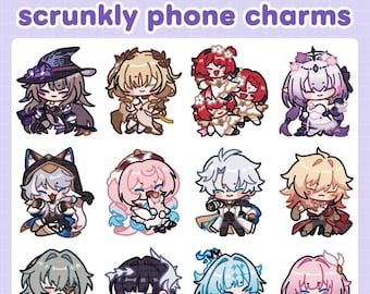 honkai: star rail scrunkly phone charms (version 3.0 - 4.2)