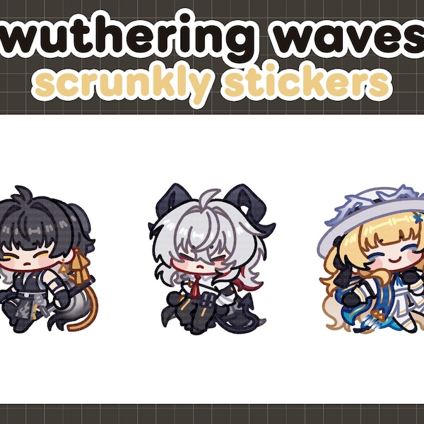 wuthering waves scrunkly stickers