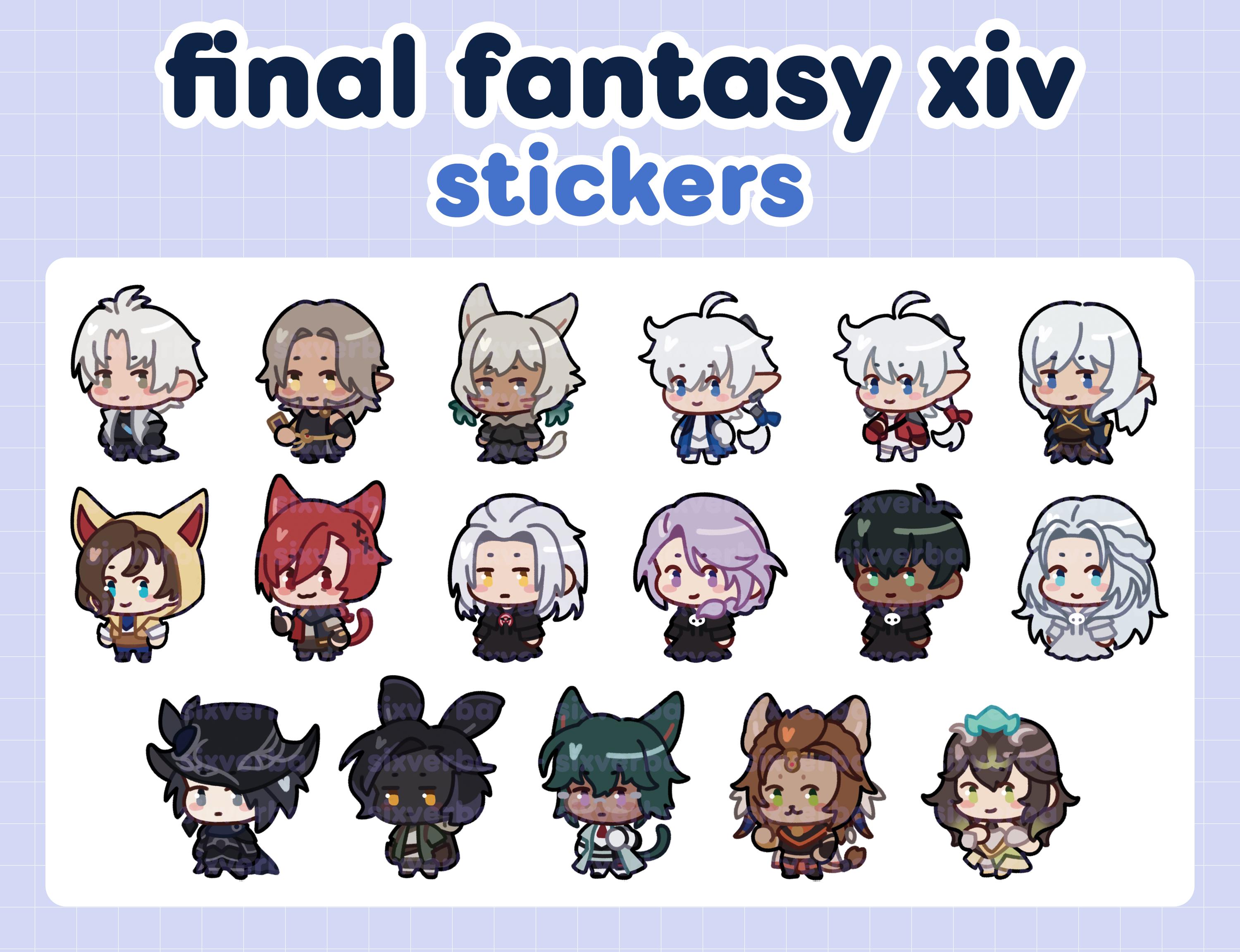 Final Fantasy Xiv Stickers - Etsy
