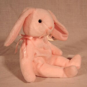 Ty Beanie Baby, HOPPITY the Bunny, multiple errors &quot;ORIGIINAL&quot; PE Pellets, Free Shipping, Vintage 1996
