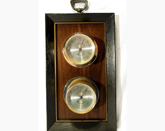 Vintage Springfield Weather Station, Hygrometer Thermometer 1960s USA