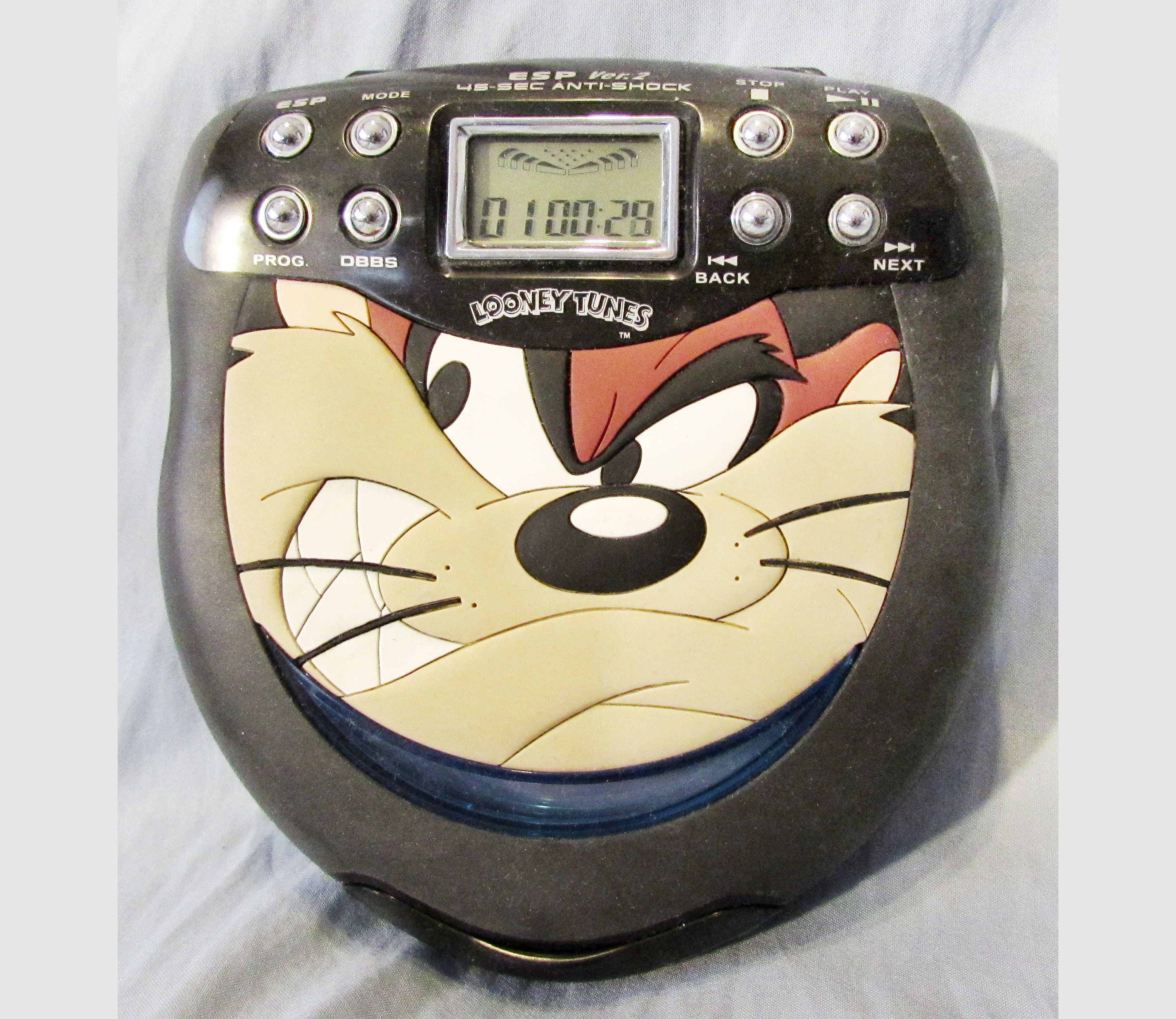 Very RARE Vintage Tazmanian Devil Taz CD Player, Looney Very RARE Vintage Tazmanian Devil Taz CD Player, Looney