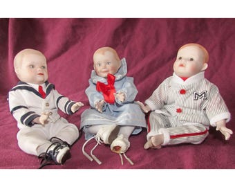 Vtg Ashton-Drake Yolanda Bello Picture-Perfect Babies Matthew Amanda Michael 1990s