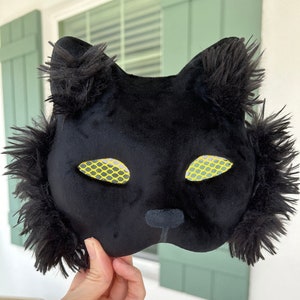 黒猫マスク テリアンギア 女の子 10代 10代向け 黒猫ハロウィンコスチューム 猫好きへのギフト キティ アザーキン アニマルフリースフェルト