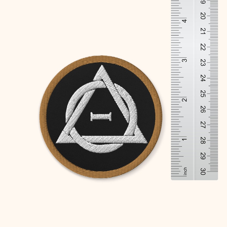 Theta Delta Embroidered Patch Therian Gear Gift for Teen Tween Girls | Cat Wolf Fox image 5