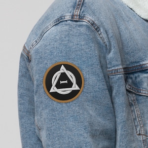 Theta Delta Embroidered Patch Therian Gear Gift for Teen Tween Girls | Cat Wolf Fox image 2