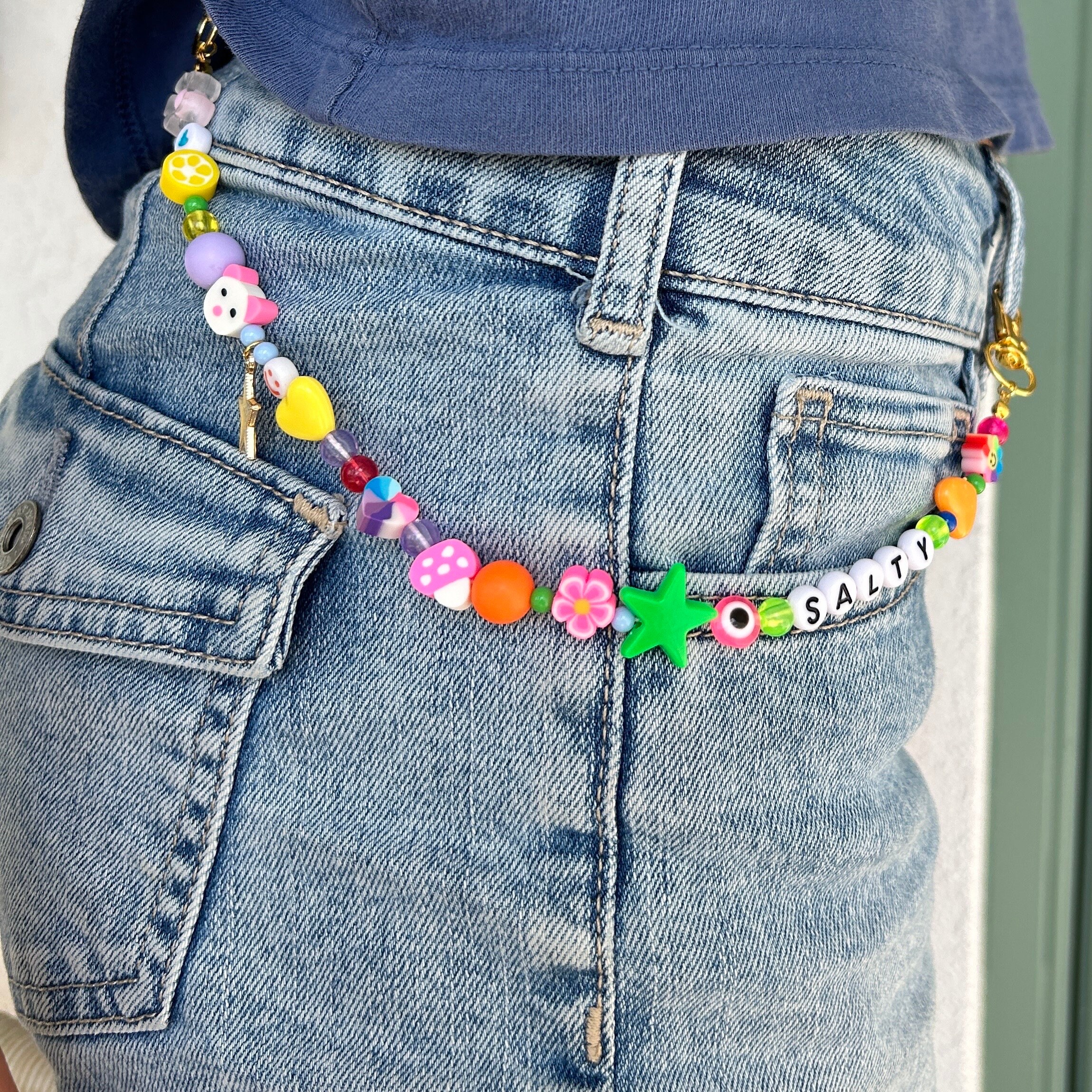 thumbnail image 2 of HANGELI Sweet Cool Star Chain Belt Waist Pants Chain Pocket Punk Chain For Women Girls Jeans Dress Decoration 2 of 9