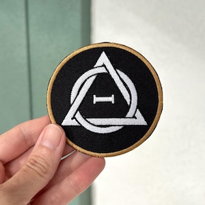 écusson brodé Theta Delta, cadeau équipement Therian pour pré-ados | Chat Loup Renard