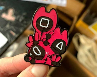 Squid Play Enamel Pins