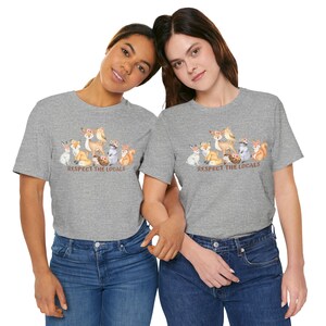 Vintage Respect the Locals Tshirt - Forest Animals Tee - Protect the Local Animals Shirt - Cottagecore - Conservation - Woodland Creatures image 7