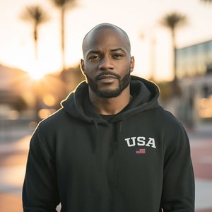 USA American Flag Unisex Hoodie