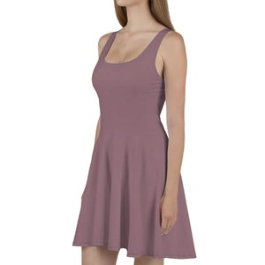 Summer Mauve Skater Dress