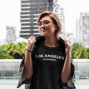 Los Angeles Vintage Ink Style T-Shirt | Retro Graphic Tee for California Lovers | Unisex Soft Cotton Top