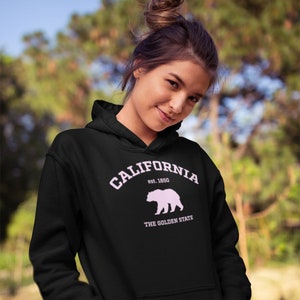 California Bear Silhouette Hoodie: College Style Pullover
