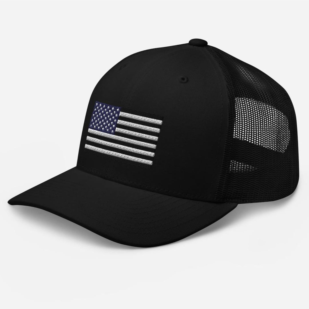 Anna-Kaci Unisex American Flag Hat | Distressed Trucker USA Flag Patch Baseball Cap