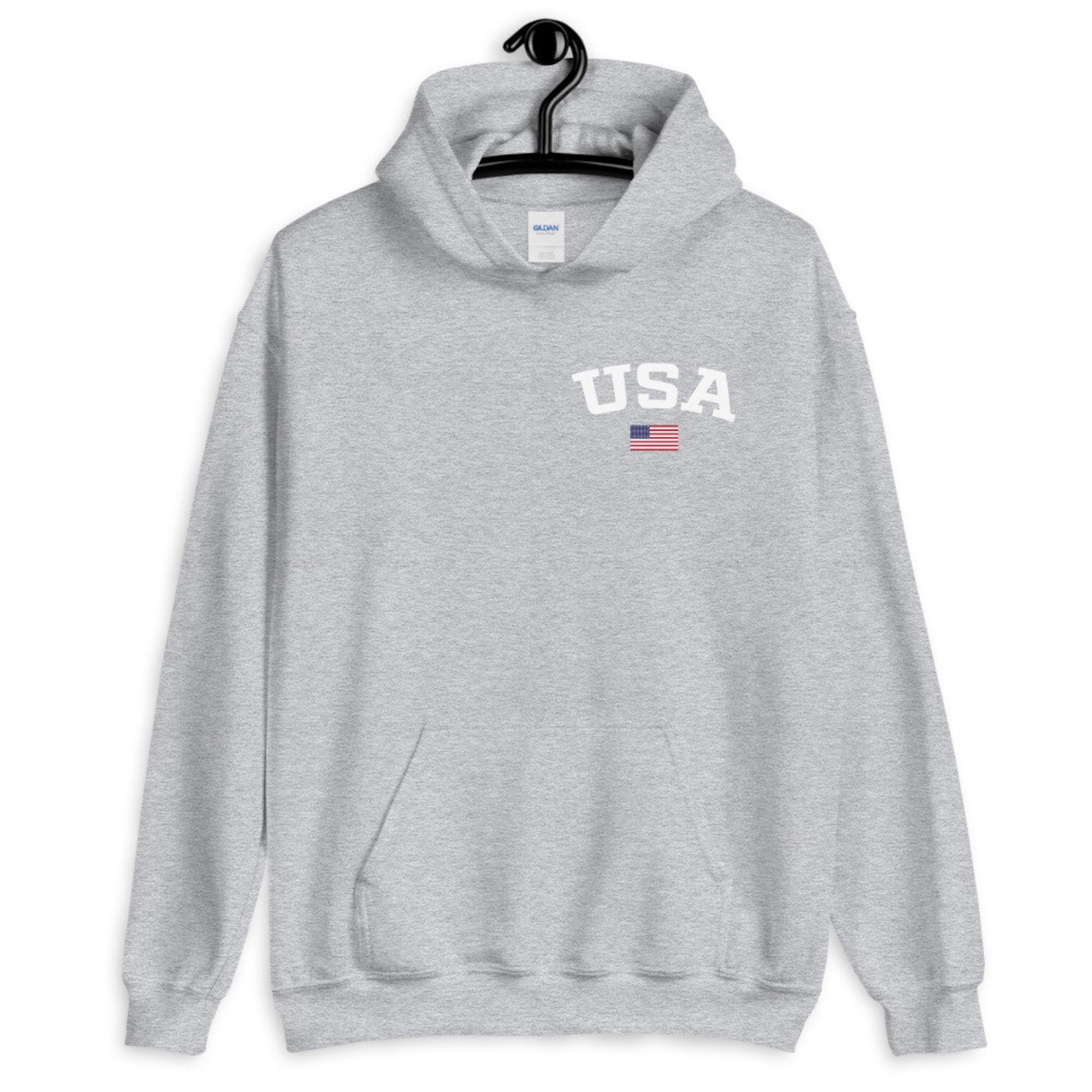 USA American Flag Unisex Hoodie - Etsy UK