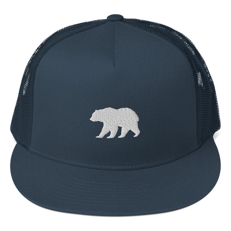 California Bear Style Embroidered Hat - Etsy