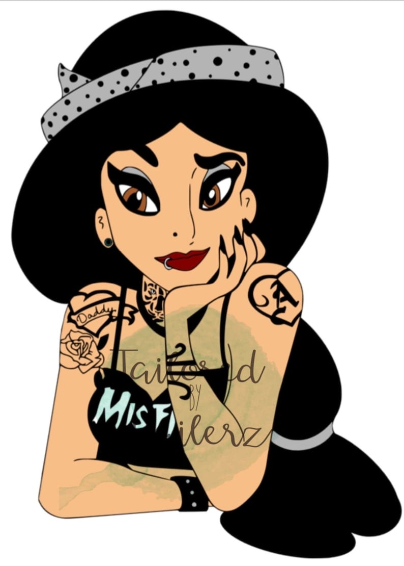 Punk Disney Princess Svg