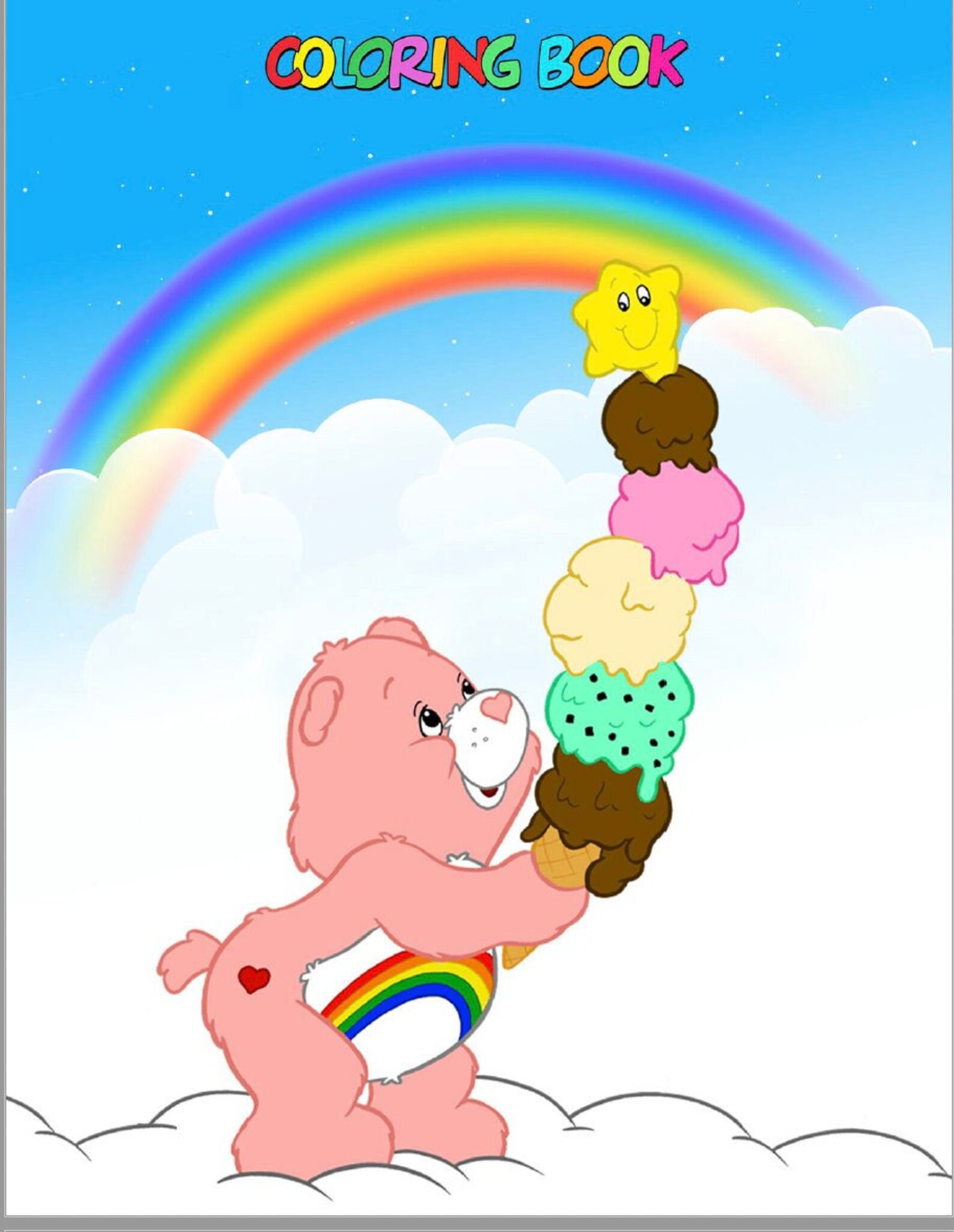 Care Bears Printable Coloring Pages 28 Fun and Adorable Digital Files ...