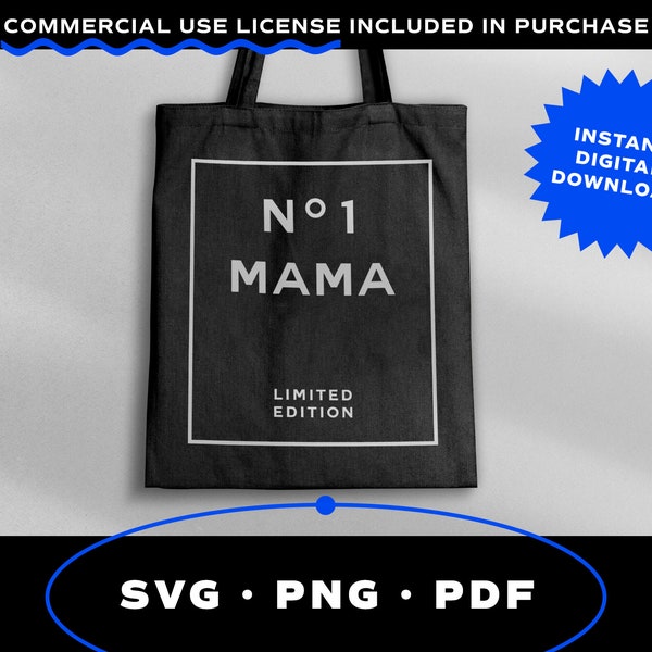 No. 1 Mama SVG Cut File, Instant Download, Motherhood SVG, Mothers Day SVG