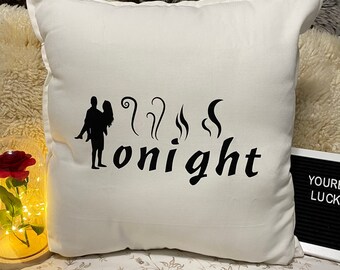 kinky gift for husband/wife. anniversary gift -For Him /For Her-wedding gift -tonight & not tonight pillow cover