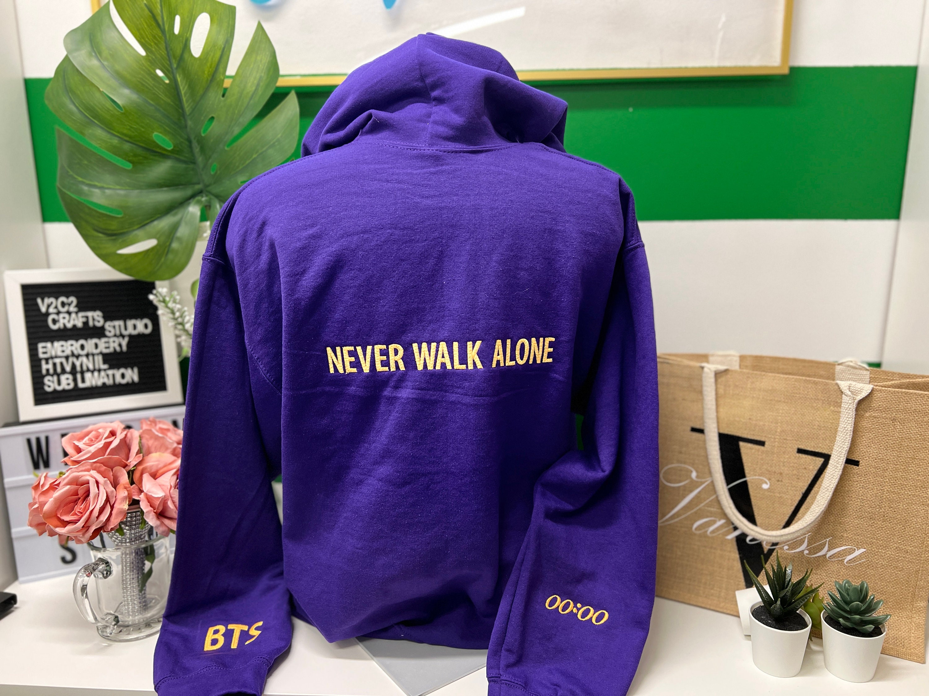 New BTS Inspired Hoodie - 7 - 00:00- Seven With You - Never Walk