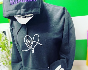 BTS Hoodie Clothing Inspired by BTS Borahae Sweatshirt BTS