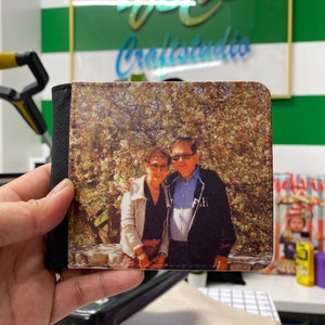 valentines day gift ,Personalized Wallet, Custom Wallet, Photo Wallet, gift for him, birthday gift. wedding gift, anniversary gift.