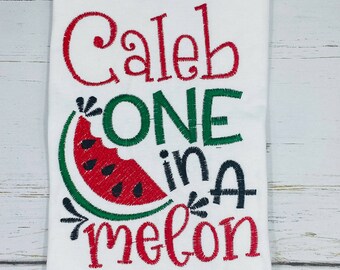 One in a Watermelon Birthday Shirt - Custom 1st Birthday Shirt - Personalized Birthday Shirt-  Canada
