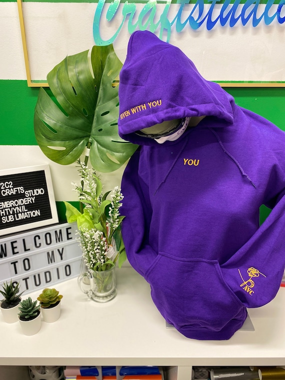 BTS Hoodie Seven With You BTS Inspired Sweater Purple Hoodie Gift for Him gift for Her. Free Shipping to Canada USA Etsy New Zealand