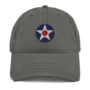 WWII Roundel Hat: Distressed USAAF & Navy Pilot Cap