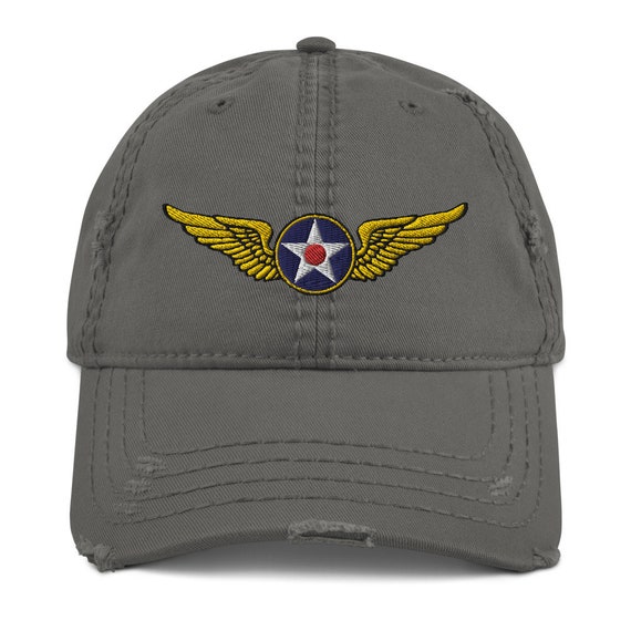 WWII USAAF Pilot Wings Hat: Embroidered 1942 Army Air Corps Cap - Etsy